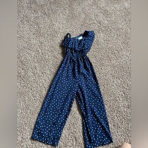 Navy Polka Dot Jumpsuit